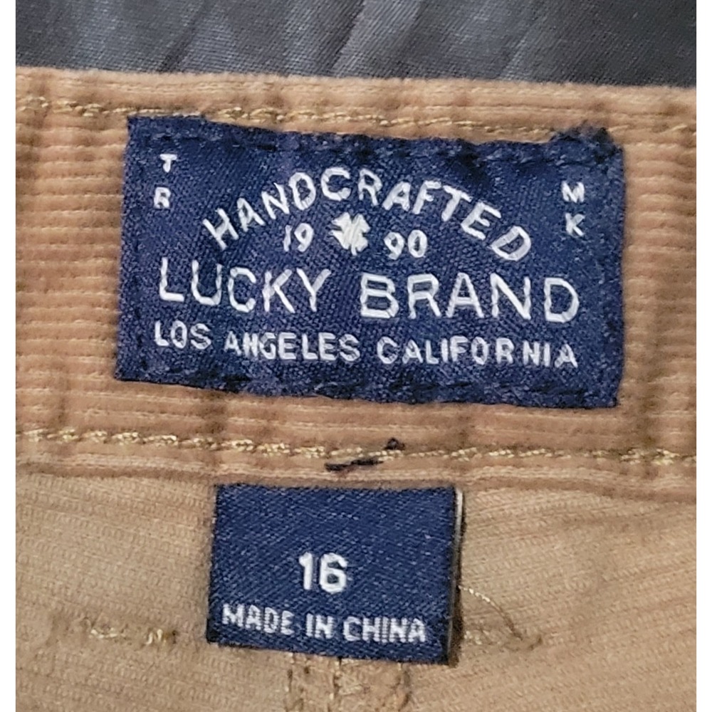 Lucky Brand Girls Corduroy Pants Brown Size Youth 16 Cooper Slim Back To School - Picture 2 of 15